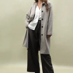 Vero Moda Grey Textured Coat-image-22