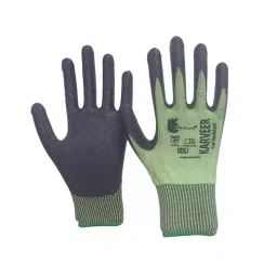 Spectrum Karveer N-CR3 Nitrile Cut Resistant Gloves Green and Grey (Pack of 12 Pair)-image-12