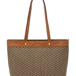 Fossil Brown Jessie Textured Large Tote-1