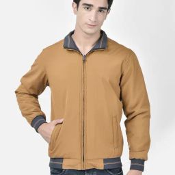 Crimsoune Club Mustard & Navy Regular Fit Reversible Jacket-picture-5