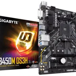 Gigabyte B450M DS3H (AMD Ryzen AM4 M.2 HMDI DVI USB 3.1 DDR4 Micro ATX Motherboard)-1