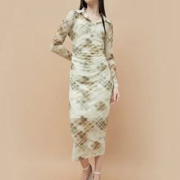 Ginger by Lifestyle Off White Printed Dress-image-88