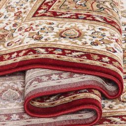 Obsessions Red & Beige Anti-Static Machine Made Classical Carpet - Large image 4