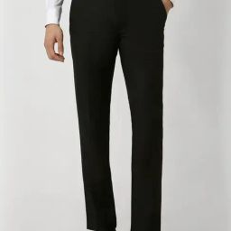 Van Heusen Black Slim Fit Trousers-image-35