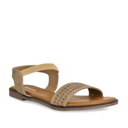 Rocia by Regal Women's Beige Ankle Strap Sandals-picture-17