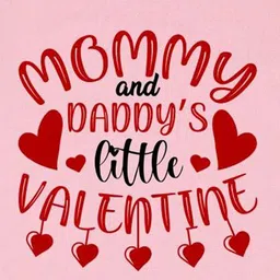 Arvesa Me And Daddy'S Little Valentine Printed Bodysuit image 2