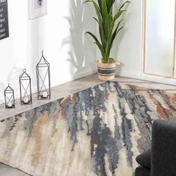 Obsessions Grey Machine Made Abstract Carpet - Extra Large-4