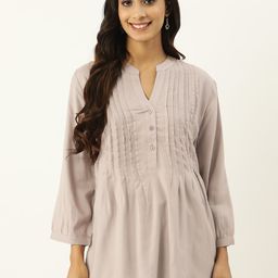 IX IMPRESSION Mandarin Collar Longline Top-image-21