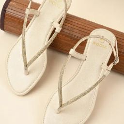 Rocia by Regal Women's Golden Back Strap Sandals-image-18