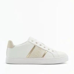 Aldo Women's White & Gold Sneakers-image-29