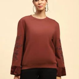 Global Republic Pink Embroidery Sweatshirt-image-40