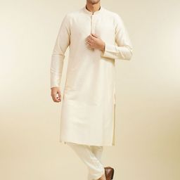 Diwas by Manyavar Mandarin Collar Straight Kurta-picture-56