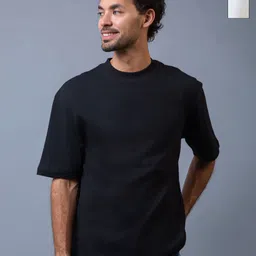 Lazy Lush Unisex Pack Of 2 Drop-Shoulder Sleeves Cotton Oversized Tshirts-image-14