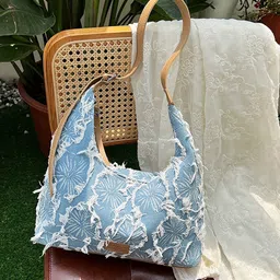 DressBerry Women Printed Shopper Handheld Bag with Cut Work-38