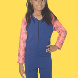Aqua Holic Girls Printed Swim Legsuit-image-51