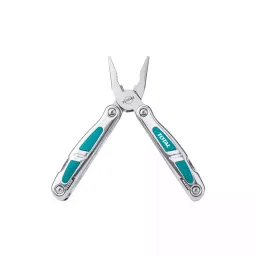 Total TFMFT01151 Stainless Steel Foldable Multi-Function Tool Silver & Blue-image-2