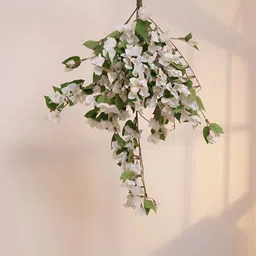 ARICK DECOR White 1 Pieces Artificial Plant With Pot-7