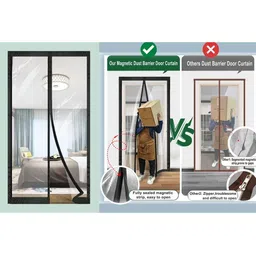 Stylista Transparent Insulated Magnetic Door Curtain - 36 x 70 inch - PVC thickness 0.3mm-image-15