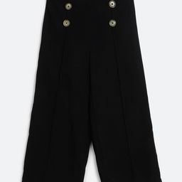 Chuppan Chupai Girl'S Palazzo With Button Detail At Front - Black-image-18