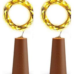Bubble Trouble 20LED 2M Battery Wine Bottle Cork Copper Wire String Light Warm White Pack of 2-image-35