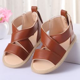 Cute Walk by Babyhug Velcro Closure Booties - Brown-picture-22