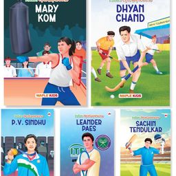 Story Books for Kids Sportspersons Illustrated Set of 5 books - English-14