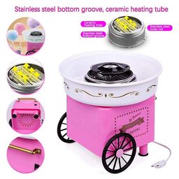Azhari Cotton Candy Maker Candy Floss Machine Mini Sweet Automatic Cotton Candy Machine Floss Maker Cotton Candy MakerColor May Vary-image-1