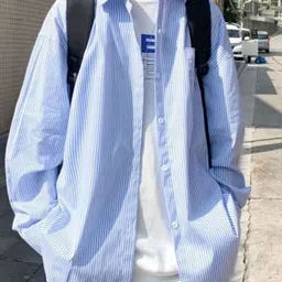 StyleCast Men Standard Spread Collar Vertical Striped Cotton Casual Shirt-image-86
