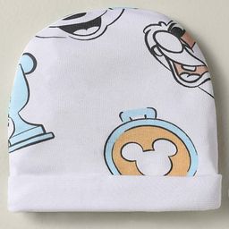 Babyoye Disney Interlock Knit Cap Mittens & Booties Set with Mickey Mouse Graphics White - Diameter 10 cm image 2