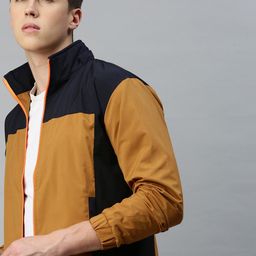 VOXATI Colourblocked Stand Collar Jacket-25