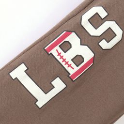 Lazy Bones Sinker Full Length Lounge Pants With Badge & Text Print- Peanut Brown image 4