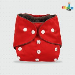 Chinmay Kids Printed Diapers Pack of 2 | Size Adjustable Baby Cloth Button Diaper - Washable/Reusable Nappies for Infants & Toddlers With Insert image 4