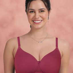 Susie Medium Coverage Lightly Padded Cotton Seamless T-shirt Bra-31