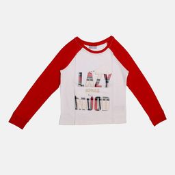 TINY HUG Red And White Printed T-shirt and Trouser image 3