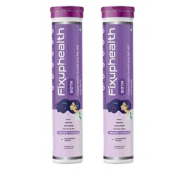 Fixuphealth Set Of 2 Biotin Selenium Amino Acids Tablets-Orange Flavour-20 Tablets Each-10