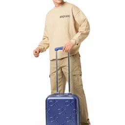 Calvin Klein INSIGNIA Textured Hard-Sided Cabin Trolley Bag-40