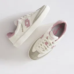 Lotto Brasil Select OG Women Colourblocked Leather Sneakers-image-68