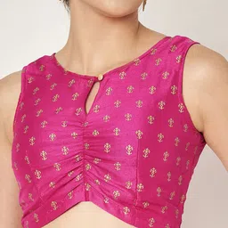 studio rasa Printed Block Print Ready to Wear Lehenga & Blouse With Dupatta image 2