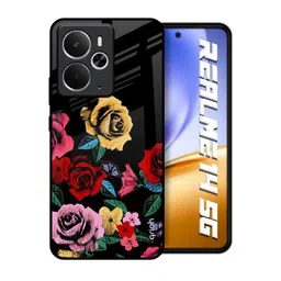 QRIOH Floral Printed Realme 14 5G Silicone Back Case-picture-33