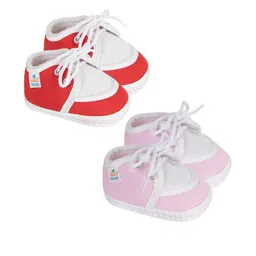 NESKA MODA Pair of 2 Unisex Kids Cotton Booties-image-81