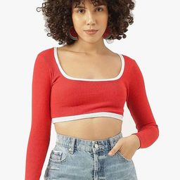TRENDY ERA Print Cotton Crop Top-image-61
