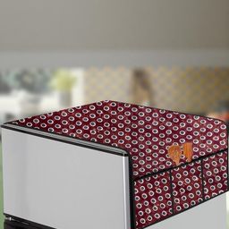 The Furnishing Tree Red Printed Refrigerator Cover-image-33