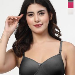 LILY Pack Of 3 Full Coverage Heavily Padded T-shirt Bra-19