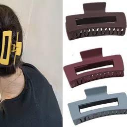 Softwrap Set of 3 Matte Finish Claw Clip image 2