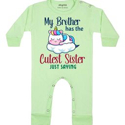 Arvesa Cutest Sister Printed Bodysuit-image-80