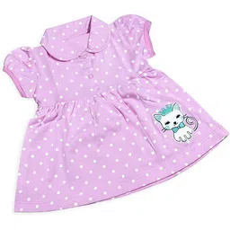 PARYAG Polka Dot Print A-Line Dress-8