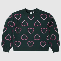 GAP Girls Printed Pure Cotton Pullover Round-Neck Sweatshirt-image-87
