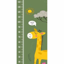 WENS Giraffe Height Measurement Removable Wall Sticker - Green-image-98