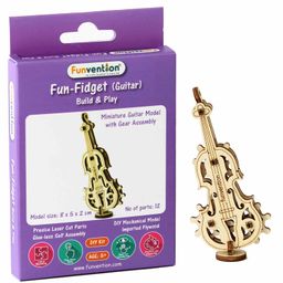 Funvention Fun Fidgets Guitar Miniature Mechanical DIY Model Set - Multicolor-1