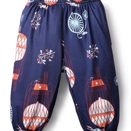 Kookie Kids Full Length Lounge Pant Multi Print - Navy Blue-image-105